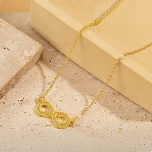 New Gold Infinity Pendant Necklace
